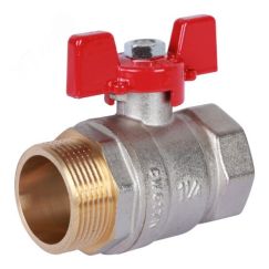 Кран шаровой 1 1/4 ВН/НР, ручка бабочка Rommer RBV-0004-0210232