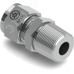 Штуцер с наружной резьбой Ф4100, 6 мм, 3/8'NPT, AISI 316L Метакам Ф4100-6МСАВ