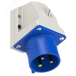Вилка настенная 32А/230V/1P+N+E/IP44 PCE 523-6