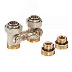 Узел нижнего подключения радиатора прямой 1/2' х 3/4'EK Royal Thermo RTE 07.00001