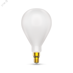 Лампа светодиодная филаментная LED 10 Вт 890 лм 4100К AC185-265В E27 груша А160 нейтральный матовая колба диммируемая Black Filament Gauss 179202210-D