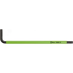 Ключ Г-образный 967 SPKL TORX BO Multicolour BlackLaser TX 10 x 85 мм с отверстием под штифт WERA WE-024352