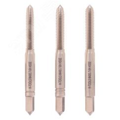 Метчик М 4,0х0,7 (Комплект 3шт) DIN352 HSSE 6h 45мм a=3,4 H-Tools 235801-A2-0040