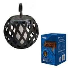 Гирлянда садовая на солнечной батарее USL-S-120/PM2000 FIRE BALLS Огненные шары 80 светодиодов Эффект пламени 1*АА Ni-Mh аккумулятор в/к IP44 Uniel UL-00007866