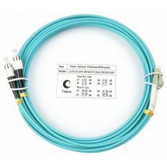 Шнур оптический duplex 20м LC-FC 50/125 мм OM3 LSZH Cabeus FOP-50-LC-FC-20m