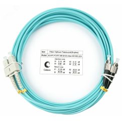 Шнур оптический duplex 20м SC-FC 50/125 мм OM3 LSZH Cabeus FOP-50-SC-FC-20m