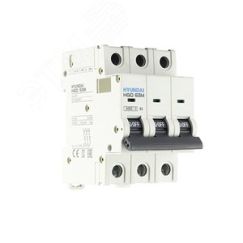 Автоматический выключатель HGD63-M 3PMBS0000C     00003 3 полюса, 3А, ток к.з. 6kA, хар-ка B        (STANDARD) Hyundai 13.04.000879