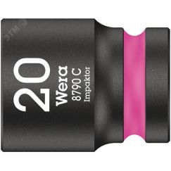 Головка торцевая ударная шестигранная 8790 C Impakto DR 1/2 20 x 38 мм WERA WE-004577