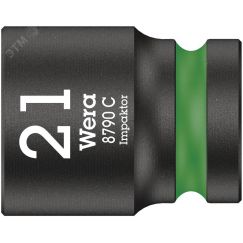 Головка торцевая ударная шестигранная 8790 C Impakto DR 1/2 21 x 38 мм WERA WE-004578