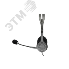 Гарнитура проводная, накладная H110, mini-jack 3.5мм, черный Logitech 981-000271