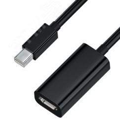Адаптер-переходник Mini DisplayPort 20M на HDMI 19F, черный Greenconnect GCR-50930