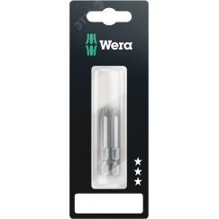 Бита 867/4 Z TORX SB вязкая твёрдость хвостовик шестигранный 1/4 E 6.3 TX 25 x 50 мм 2 шт с держателем-еврослот для подвеса WERA WE-073723