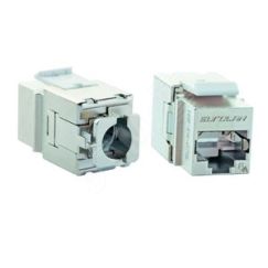 Модуль розеточный Keystone категории 6A FTP 1xRJ45 прямой совместим с Q-Tool Eurolan 16B-EA-07SL