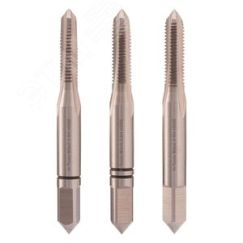 Метчик М 3,0х0,5 (Комплект 3шт) DIN352 HSSE 6h 40мм a=2,7 H-Tools 230030EHT