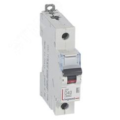 Выключатель автоматический однополюсный 40А D DX3 6kA/10kA LEGRAND 407975