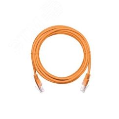 Шнур U/UTP 4 пары Кат.5e 2хRJ45/8P8C T568B медный PVC оранжевый 3м 10шт. NETLAN EC-PC4UD55B-BC-PVC-030-OR-10