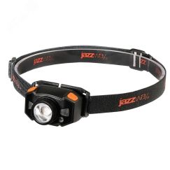Фонарь налобный 5Вт LED + 2 x RED SMD ABS-пластик алюминий нейлон 5 режимов работы управление жестами дальность до 100м заряд microUSB в комплекте IP5 JazzWay 5036611