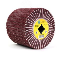 Валик Д120x100x19+4 паза, шлифовальная ткань + нетканый материал с абразивом P320 Fine по дереву для щеточных шлиф машин (6-069) ОСБОРН PLM.RB12010019CWP320