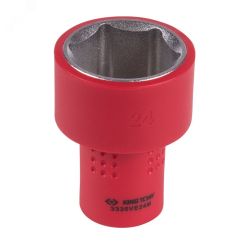 Головка торцевая диэлектрическая шестигранная 3/8'' 24 мм King Tony 3335VE24M