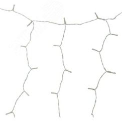 Садовый занавес на солнечной батарее USL-S-131/PT1515 WARM WHITE CURTAIN 192 светодиода Теплый белый свет  1*АА Ni-Mh аккумулятор в/к IP44 Uniel UL-00006538