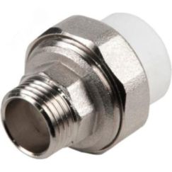 Муфта разъемная 63 х 2' НР полипропиленовая PPR белая VALFEX 10156050