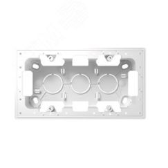 Коробка подъемная на 2 поста для накладного монтажа цвета алюминий S24 Harmonie Simon 2400752-033