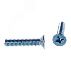 Винт DIN 965 М4х20 4.8 ZN (2000шт) с потайной головой оцинкованный РФ AB8200402032005