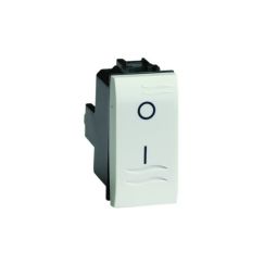 Двухполюсный выключатель, слоновая кость, 1мод.