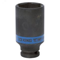 Головка торцевая ударная глубокая шестигранная 1/2', 33 мм King Tony 443533M