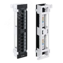 Патч-панель настенная 12 портов RJ-45 категория 5е с подставкой WRline WRline WR-PL-12-C5E-WL-D