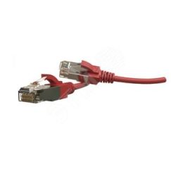 Патч-корд PC-LPT-SFTP-RJ45-RJ45-C6A-1M-LSZH-RD S/FTP категория 6a1 м красный Hyperline 445812