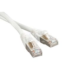 Патч-корд F/UTP экранированный категория 5е LSZH белый (5м) Hyperline 30995