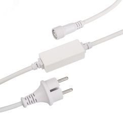 Шнур питания ARD-PRO-STD-1.5M White (230V, 1.6A) (ARDCL, Закрытый) Arlight 025887