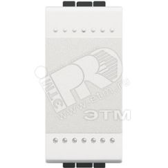 LivingLight Выключатель с винтовыми клеммами 1 модуль белый BTicino N4001N