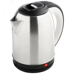 Чайник HS-1054 на 2,3л, цвет стальной, черный HomeStar 106465