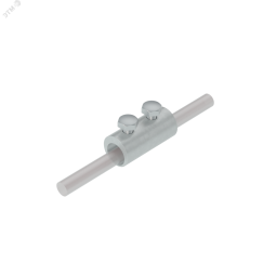 Двухболтовой сквозной соединитель прутка D 5-8 мм INOX304 КМ-профиль MA0065
