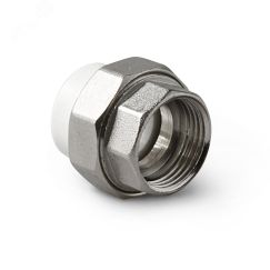 Муфта комбинированная разъемная (американка) ВР Белая 50-2 PRO AQUA PA20023
