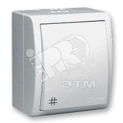 15 Aqua Выключатель проходной с 3-х мест (перекрёстный) IP54 10А 250В винтовой зажим S15A белый Simon 1594251-030