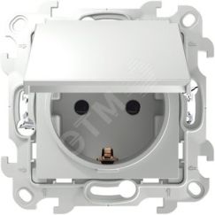 Розетка 2К+З IP44 Push&Go, белый Simon 2420448-030