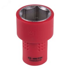 Головка торцевая диэлектрическая шестигранная 3/8'' 21 мм King Tony 3335VE21M