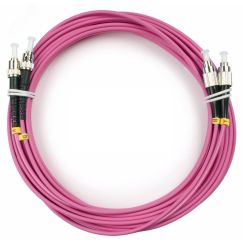 Шнур оптический duplex 7м FC-ST 50/125 мм OM4 LSZH Cabeus FOP-50-OM4-FC-ST-7m
