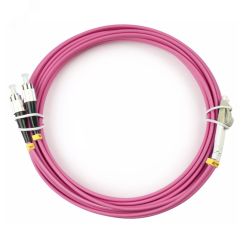 Шнур оптический duplex 7м LC-FC 50/125 мм OM4 LSZH Cabeus FOP-50-OM4-LC-FC-7m