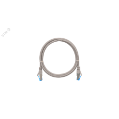 Шнур S/FTP 4 пары Кат.6 2хRJ45/8P8C T568B 7х0165мм PVC серый 5м NIKOMAX/NIKOLAN NMC-PC4SE55B-050-GY
