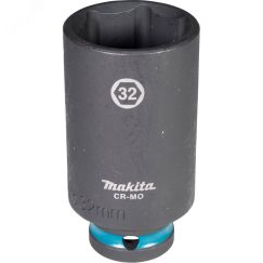 Головка торцовая ударная удлиненная Impact Black 1/2'' 32x81,5 мм Makita E-16558