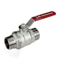 Кран шаровой хромированный R253DL Ду 20 3/4' Ру42 НР рычаг красный Giacomini R253LX004