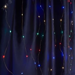 Гирлянда занавес LED мультиколор 2х2м USB+пульт ДУ FERON CL590 41637