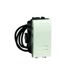 Переключатель с подсветкой, черный, 1мод.