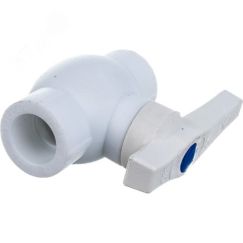 Кран шаровой 50 полипропиленовый PPR белый VALFEX 10144050