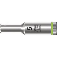Головка торцевая шестигранная 8790 HMA Deep DR 1/4 глубокая 5 x 50 мм WERA WE-004501