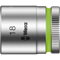Головка торцевая шестигранная 8790 HMB Zyklop DR 3/8 18 x 30 мм WERA WE-003563
